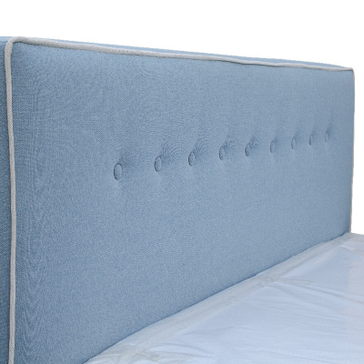 Ingrid Polsterbett mit Stauraum, blau, 120 x 200