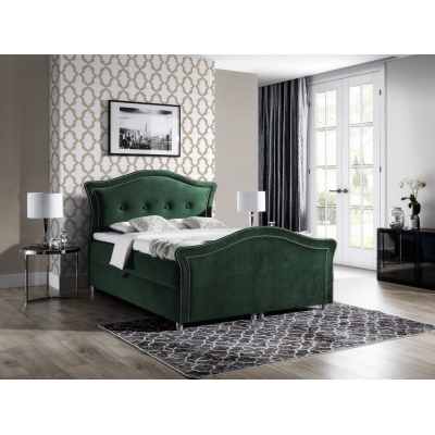 Magisches rustikales Bett Bradley Lux 120x200, grün