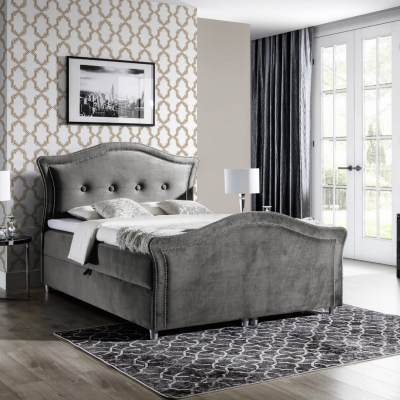 Magisches Landhausbett Bradley Lux 120x200, grau