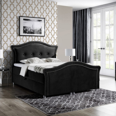 Magisches Landhausbett Bradley Lux 120x200, schwarz