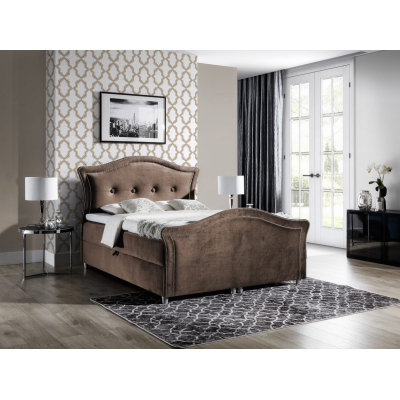 Magisches Landhausbett Bradley Lux 120x200, braun + Matratzenauflage