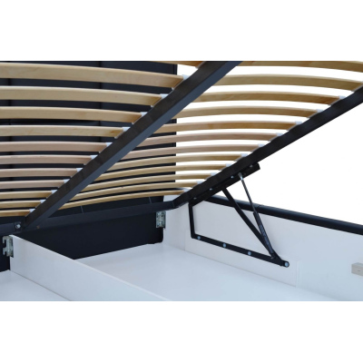 Elegantes Polsterbett Champ 120x200, grau