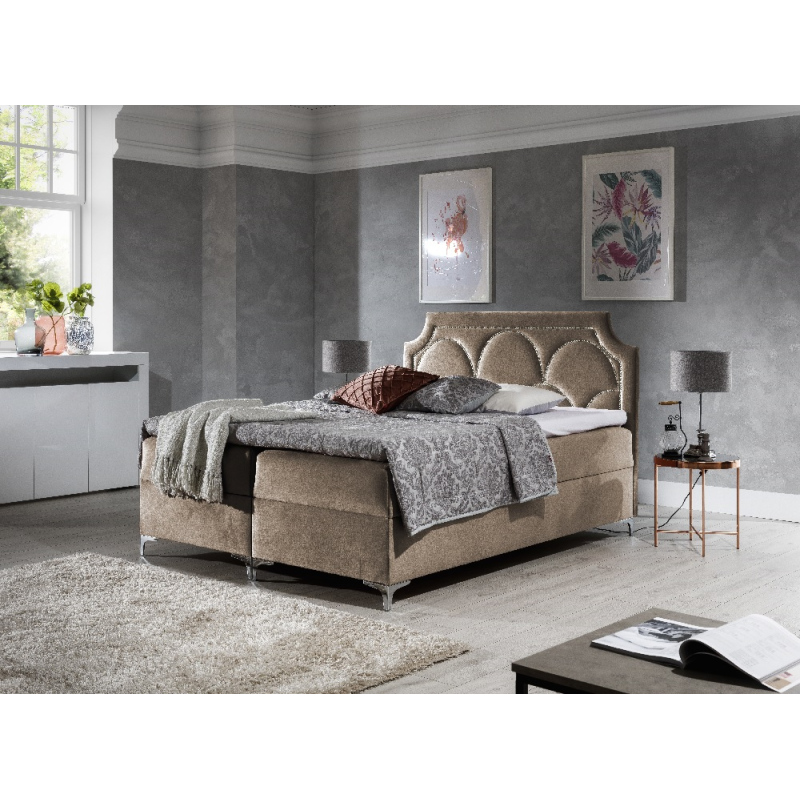 Luxusbett Cassandra 160x200, Braun