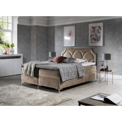 Luxusbett Cassandra 160x200, Braun
