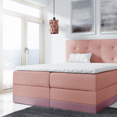 Einzelbett Tory, gepolstert, 120x200 cm, rosa
