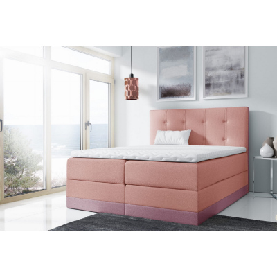 Einzelbett Tory, gepolstert, 120x200 cm, rosa