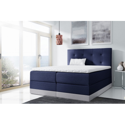 Einzelbett Tory, gepolstert, 120x200 cm, blau