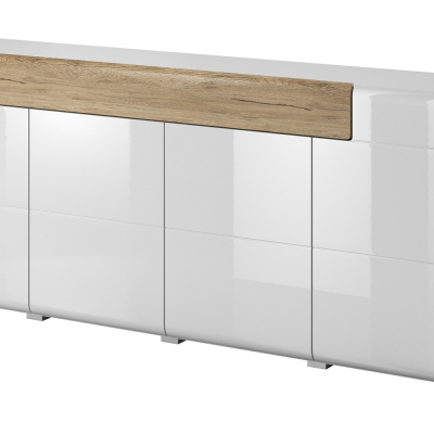 Kommode für ein minimalistisches Interieur COLORADO mit Schublade, weiß