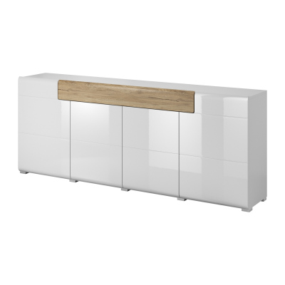 Kommode für ein minimalistisches Interieur COLORADO mit Schublade, weiß