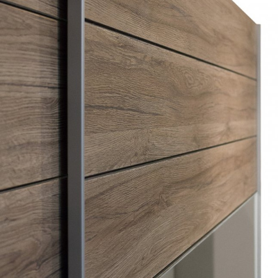 Großer Schrank SÁRA 270 cm, San Remo Eiche