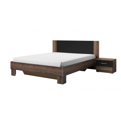 Bett mit Nachttischen BEATA 160x200, Eiche Monastery