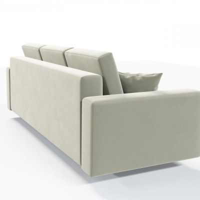 Ausklappbares gepolstertes Sofa KOMAS, Cremefarben