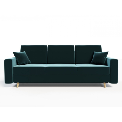 Ausklappbares gepolstertes Sofa KOMAS, Grün 1