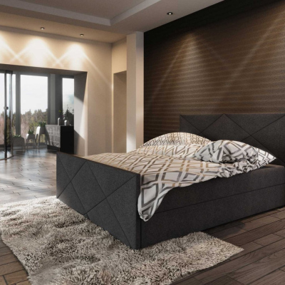 Polsterbett VASILISA IV 140x200, Anthrazit