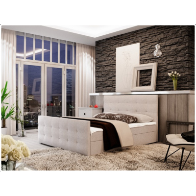 Polsterbett VASILISA II 140x200, Beige