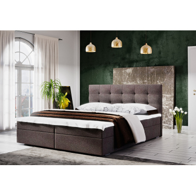 Modernes Bett 140x200 STIG II mit Stauraum – braun